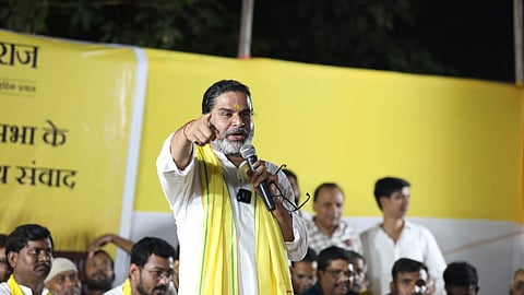Jan Suraaj Party chief Prashant Kishor addresses a campaign rally in the Bankipur Assembly constituency on Wednesday, July 15, 2026.