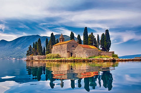 St George’s Island, Bay of Kotor, Montenegro