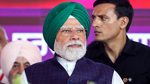 Prime Minister Narendra Modi during a public meeting in Jalandhar on Friday, July 17, 2026.
