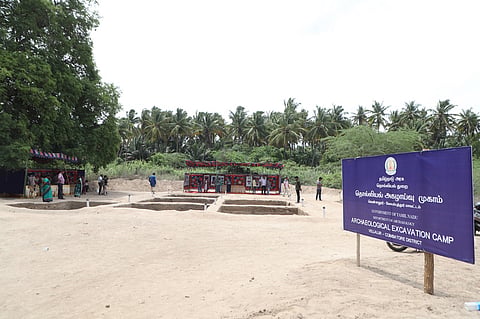 The volume chronicles a series of landmark finds, including a Mesolithic hutment at Chinnamarur, an ivory comb from Pochampadu dating to around 1000 BCE 