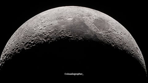 Moon as captured by L Sai Srinivas