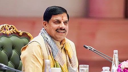 Madhya Pradesh Chief Minister Dr Mohan Yadav attends Bharat Tex 2026 at Bharat Mandapam in New Delhi on Thursday, July 16, 2026. 