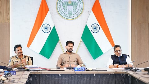 Chief Minister Revanth Reddy reviews food adulteration prevention measures with senior officials at MCRHRD.