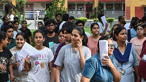 Students claimed discrepancies in the final marks.