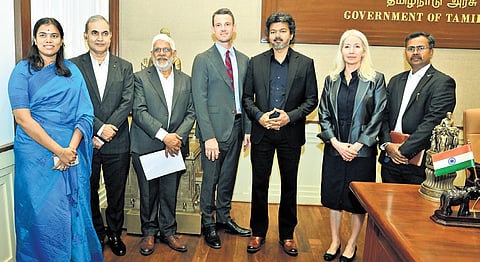 Ford’s vice-chairman Mathew Godlewski along with delegates met Chief Minister 
C Joseph Vijay at the Secretariat in Chennai on Monday.