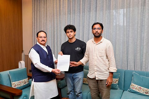 The delegation, comprising CJP chief spokesperson Saurav Das and national spokesperson Ashutosh Ranka, met Nadda around noon to submit the organisation's demands. 
