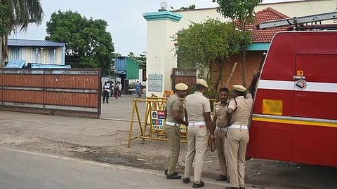 Police and personnel from the Tamil Nadu Fire and Rescue Service rushed to the spot after receiving information.