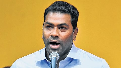 Minister for PWD and Highways Aadhav Arjuna.