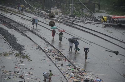 Assam Flood: Train services hit as river water submerges rail track