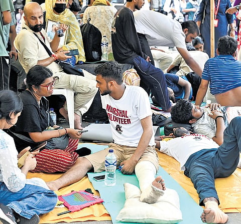 Jantar Mantar was packed; all approach roads were choked again, and voices grew louder.
