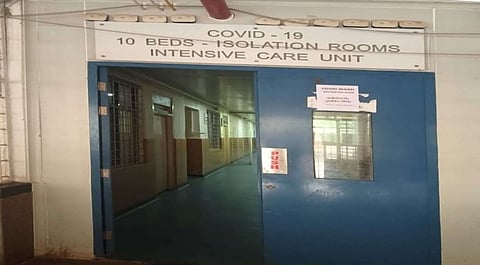 An isolation ward set up at Kadapa GGH.