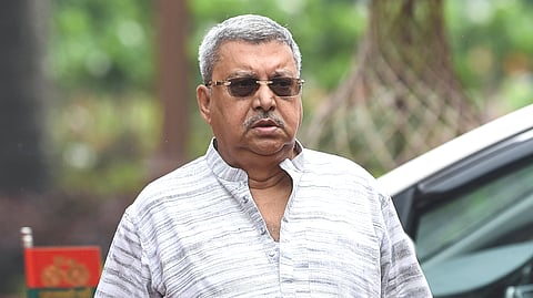 TMC MP Kalyan Banerjee at the Parliament premises during the Monsoon Session in New Delhi on Wednesday, July 22, 2026.