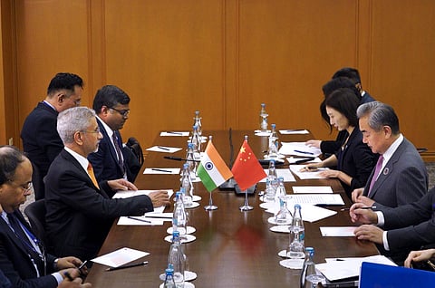 Union External Affairs Minister S Jaishankar meets Chinese Foreign Minister Wang Yi, in Manila, Philippines.