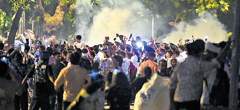 Police had detained around 70 protesters after Monday’s clashes, but all were released after questioning. 