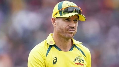 Former Australian international cricketer David Warner. 