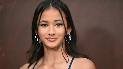  Kaylee Hottle appears at the premiere of "Godzilla x Kong: The New Empire," in Los Angeles on March 25, 2024. 