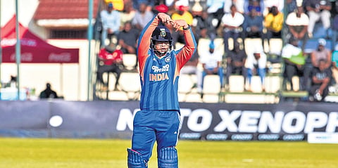Opting to bat first, India encountered a slightly tacky pitch at the Harare Sports Club, and Sooryavanshi showcased another side of his batting during his 48-ball innings.