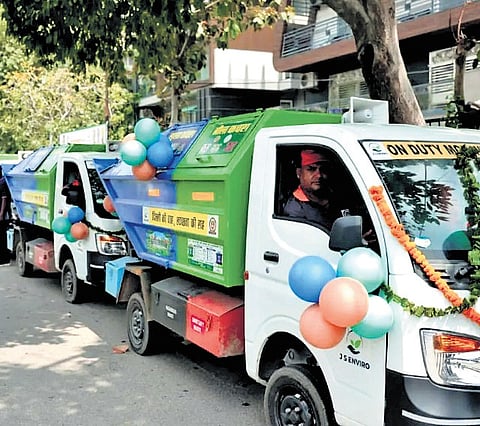 Delhi CM launches waste collection project, flags off smart vehicle fleet in capital