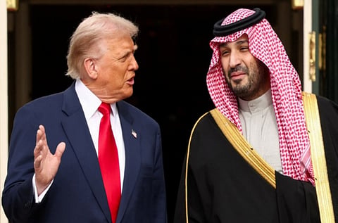 Trump said the agreement "will be approved, but is totally subject to Saudi Arabia joining the very respected and successful Abraham Accords."