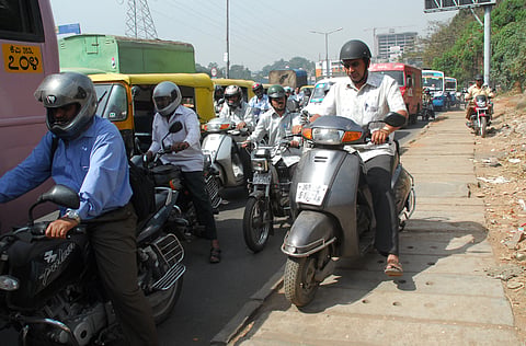 Minister Gowda said that the number of motorists riding on footpaths within Bengaluru city limits has been increasing day by day, posing a potential threat to the safety and lives of pedestrians.