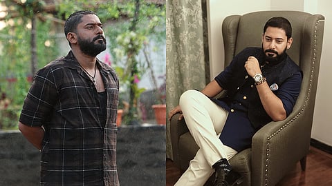A still from Karavali (L) and Prajwal Devaraj (R)