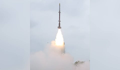The DRDO on Thursday successfully conducted the maiden flight-test of the ‘Kusha’ long-range surface-to-air missile.