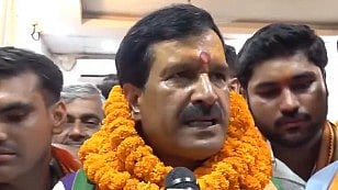 Former RJD spokesperson Mrityunjay Tiwari joins the BJP.