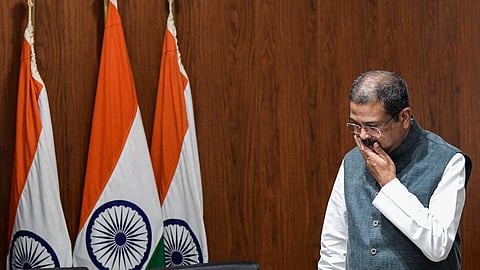 Union Education Minister Dharmendra Pradhan officially resigns from office on Saturday, July 25, 2026.