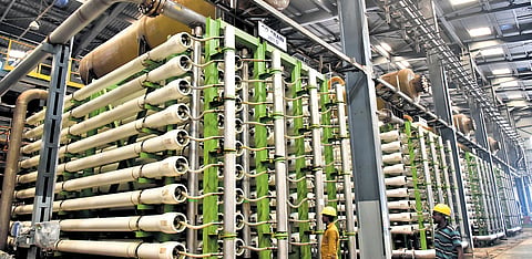A desalination plant at Nemmeli near Chennai.