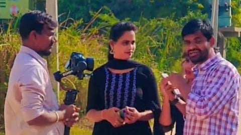 Pachal Vishal during a shoot