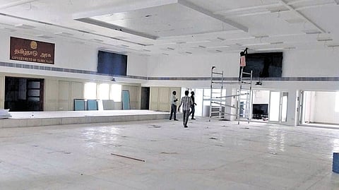 The existing conference hall on the 10th floor has been dismantled to make way for the new CMO. PWD is handling the renovation work.