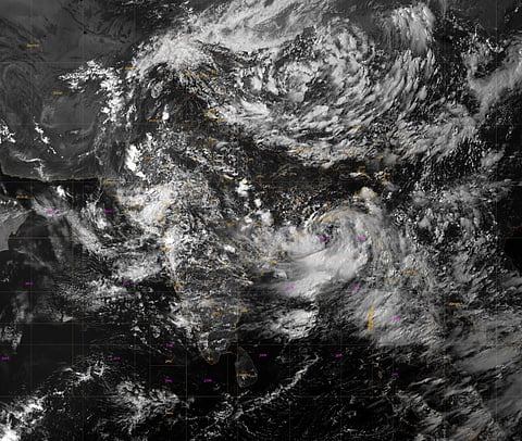 The weather system dumped extremely heavy rainfall (204.5 mm or more) at two places in the last 24 hours ending at 8.30 am on Sunday.