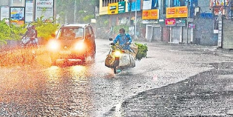 The IMD has forecast heavy rain at isolated places across Telangana over the next three days