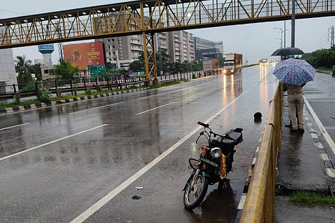 Police at the accident site on Sunday morning | Express