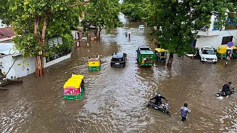  Residents, joined by Congress leaders, surrounded the Mayor and demanded answers over the waterlogging crisis.