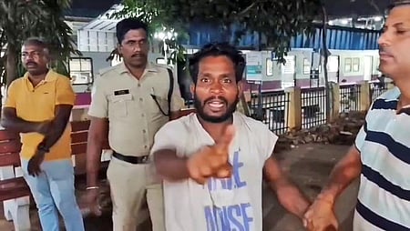 Passengers who saw her fall halted the train and overpowered the accused, Ajay (27), before he could get off the train and handed him over to Railway Protection Force personnel. 