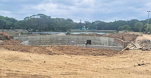 Just 30% of the work on the kalyani at Ulsoor Lake has been completed.