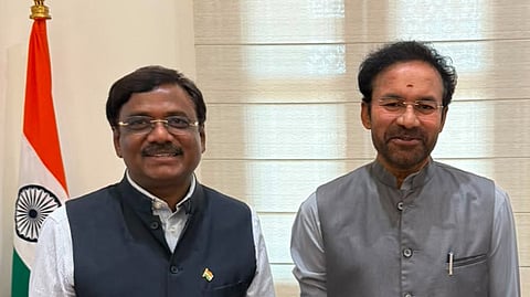 Minister Vivek Venkataswamy met Union Minister for Coal and Mines G Kishan Reddy in New Delhi