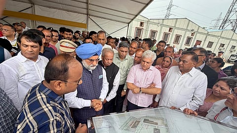 Taranjit Singh Sandhu at the foundation stone-laying event on Tuesday.