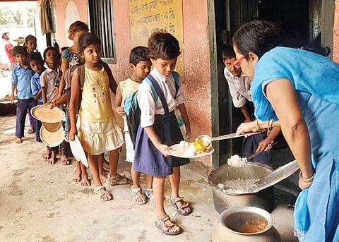 Workers in some schools across districts have started providing bananas or biscuit packets instead of eggs.