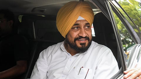 In this photo from May 29, 2026, former Punjab Chief Minister Charanjit Singh Channi arrives to attend a meeting with Congress President Mallikarjun Kharge at his residence in New Delhi.