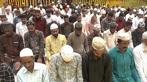MP: Muslim community offers Friday prayers on land near Bhojshala complex following SC order amid tight security in Dhar.
