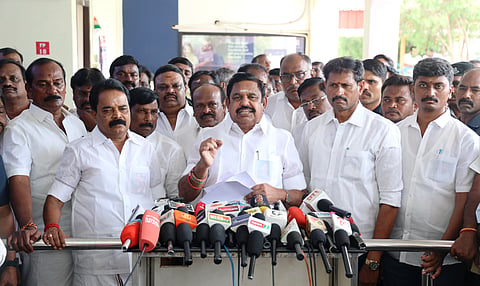 AIADMK general secretary Edappadi K Palaniswami criticised the CM for not convening an all-party meeting on the Cauvery and Mekedatu issues.