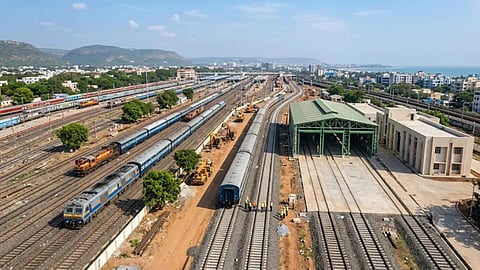 Visakhapatnam Railway Station, one of the busiest terminals in the region, handles nearly 80,000 passengers and an average of 113 trains every day. 