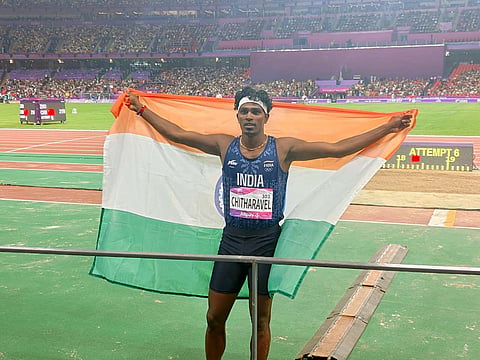 CWG 2026: Praveen Chithravel wins silver, Selva Prabhu takes bronze in men's triple jump