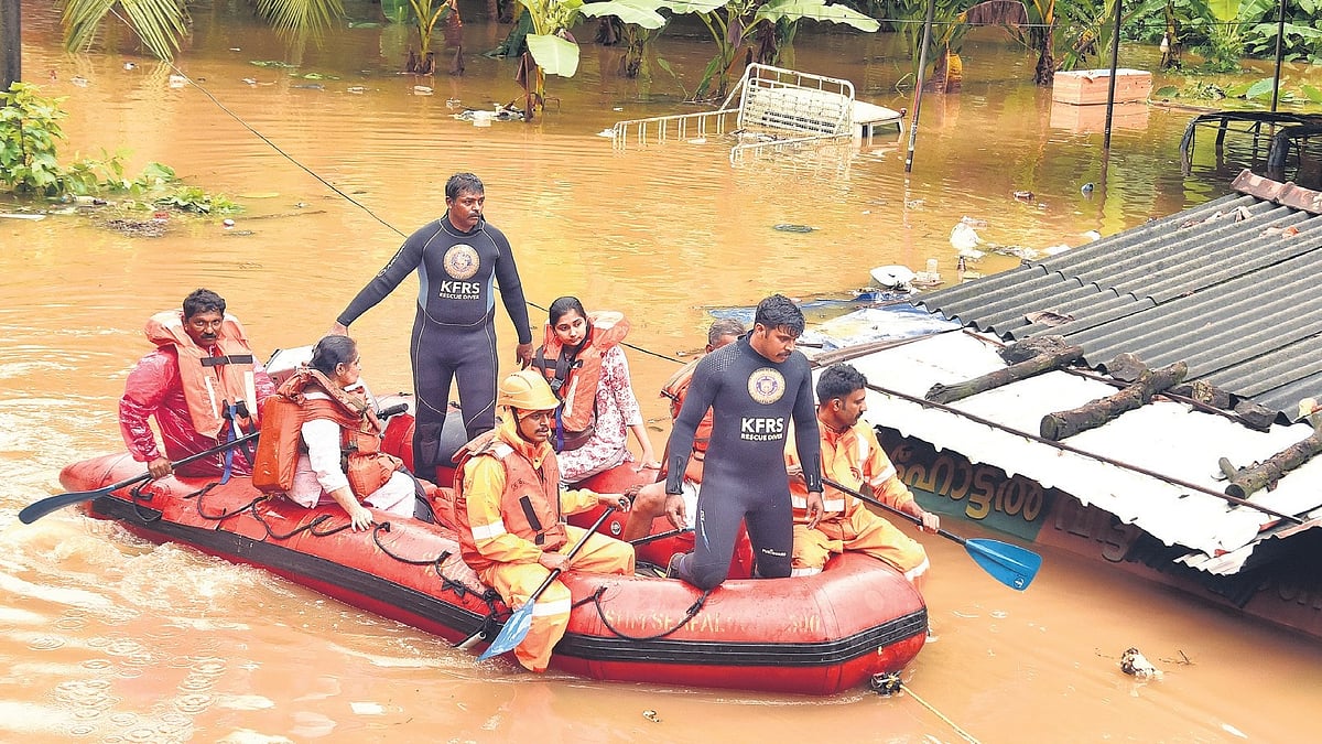 Seven dead as extreme rain triggers floods, landslides in Kerala