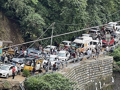 A large proportion of tourists entering Mussoorie