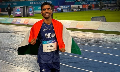 Gulveer Singh won medals both men's 10000m and 5000m