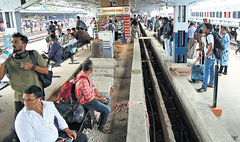 Platform extension works will be undertaken at Ernakulam Junction railway station to accommodate longer trains 