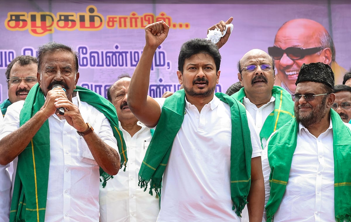 Cauvery water dispute: Udhayanidhi leads statewide DMK protest; Stalin blames TN govt's 'negligence'